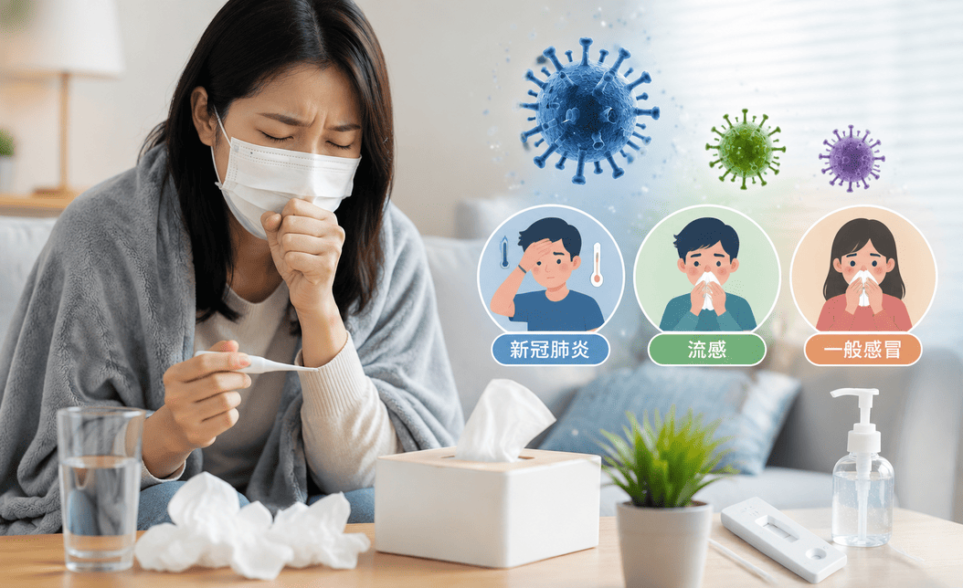 新冠、流感、感冒症狀差異？確診上班與請假扣全勤懶人包