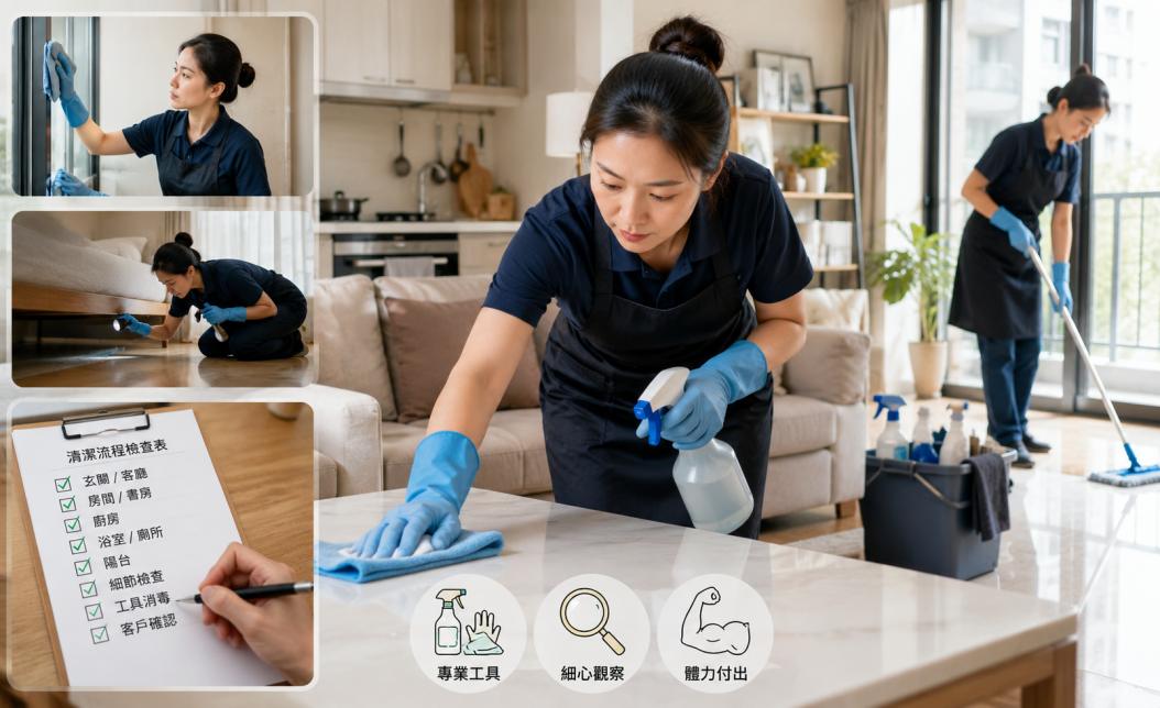 居家清潔師的職場生存課！我靠一塊抹布拚出月入6萬的人生