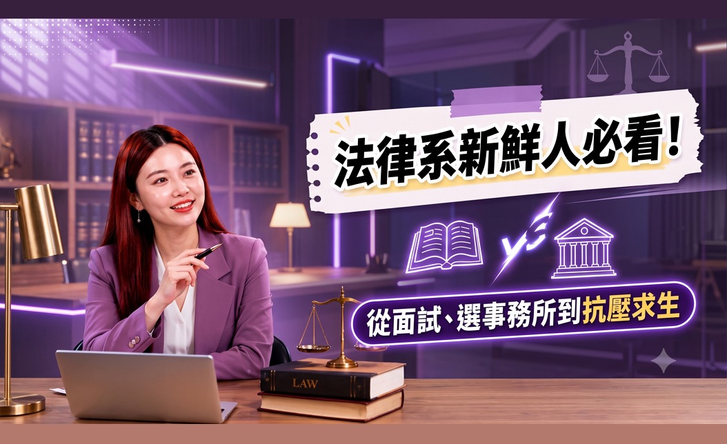 法律系新鮮人必看! 從面試、選事務所到抗壓求生